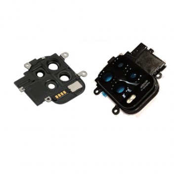 Lentille Caméra Arrière avec Lunette pour Xiaomi Mi 10 Lite 5G - Noir (Avec Châssis)