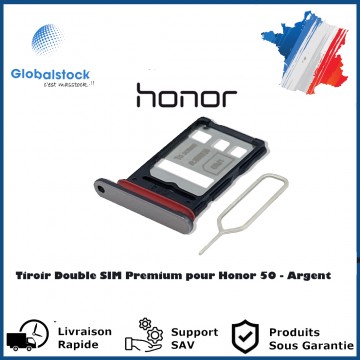 Tiroir SIM Honor 50 Argent - Envoi gratuit 24h