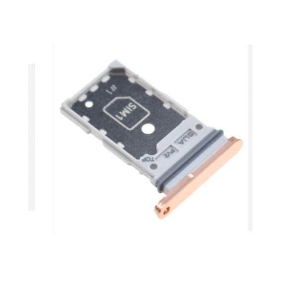 Tiroir carte sim pour Samsung Galaxy S22 5G/S22+ 5G Double Carte Rose Or