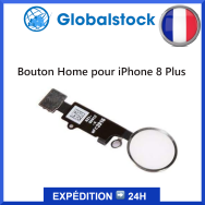 Nappe bouton iPhone 8 Plus - Argenté - Envoi gratuit 24h