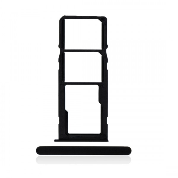 Tiroir Double SIM pour Samsung Galaxy A21 Noir