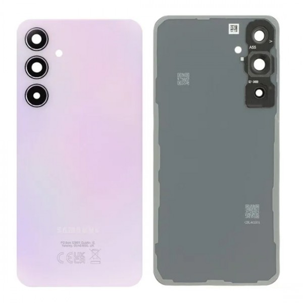 Vitre Arrière avec Lentille de Caméra pour Samsung Galaxy A55 5G - Rose