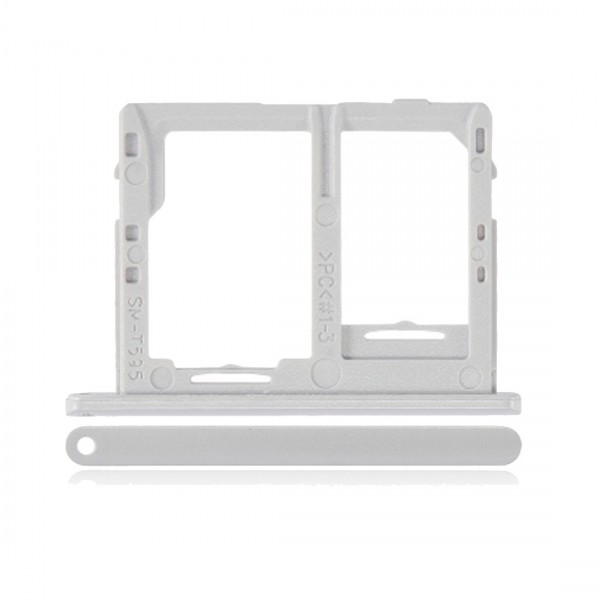Tiroir SIM + Micro SD pour Samsung Galaxy Tab A 10.5 T595 Blanc