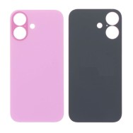 Vitre Arrière (Cache Batterie) pour iPhone 16 Rose avec Gros Trou