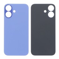 Vitre Arrière (Cache Batterie) pour iPhone 16 Bleu avec Gros Trou