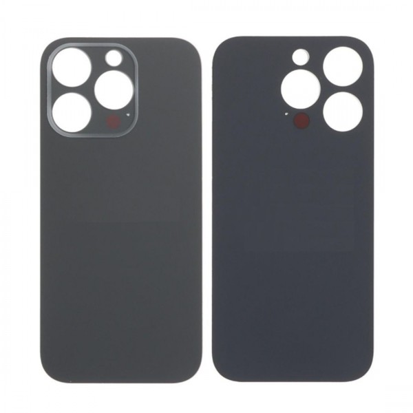Vitre Arrière (Cache Batterie) pour iPhone 16 Pro Noir avec Gros Trou