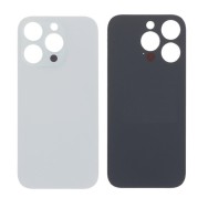 Vitre Arrière (Cache Batterie) pour iPhone 16 Pro Blanc avec Gros Trou