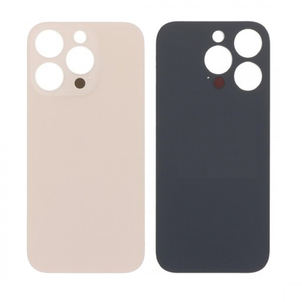 Vitre Arrière (Cache Batterie) pour iPhone 16 Pro Desert avec Gros Trou