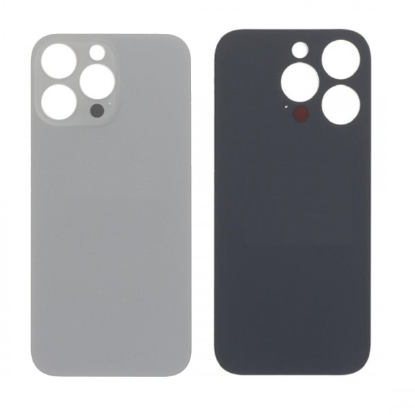 Vitre Arrière (Cache Batterie) pour iPhone 16 Pro Naturel avec Gros Trou