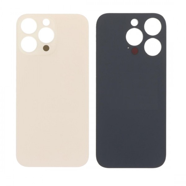 Vitre Arrière (Cache Batterie) pour iPhone 16 Pro Max Desert avec Gros Trou