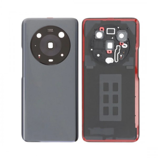 Vitre Arrière Caméra pour Honor Magic4 Pro Noir +Lentille