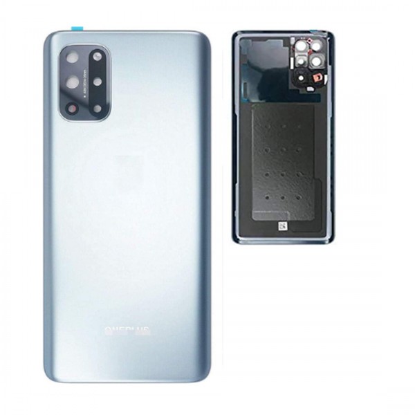Vitre Arrière avec Lentille Caméra pour OnePlus 8T - Silver Lunaire