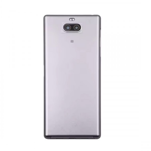 VITRE ARRIÈRE CACHE BATTERIE POUR SONY XPERIA 10 BLANC WHITE + LENTILLE ADHÉSIF