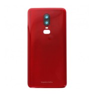 Vitre Arrière avec Lentille Caméra pour OnePlus 6 - Rouge