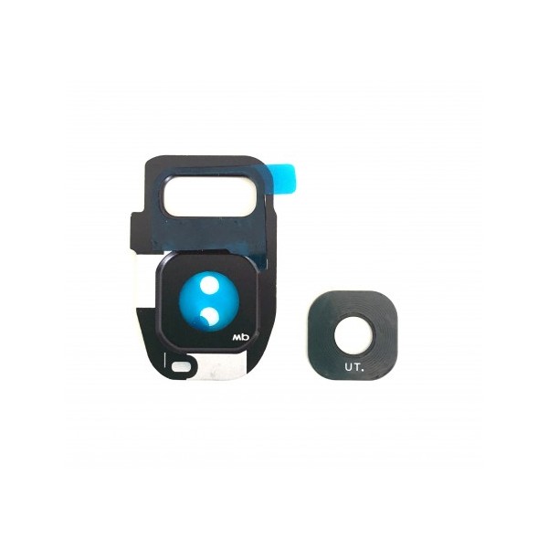 Lentille Caméra Premium pour Samsung Galaxy S7 / S7 Edge - Noir (2 pièces)