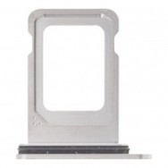 Tiroir Simple SIM pour iPhone 15 Pro/15 Pro Max - Blanc Titane
