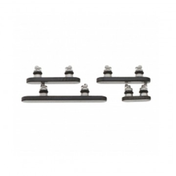 Boutons Touches Latérales pour iPhone 15 Pro/15 Pro Max - Noir Titane (4 boutons)