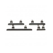 Boutons Touches Latérales pour iPhone 15 Pro/15 Pro Max - Noir Titane (4 boutons)