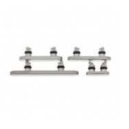 Pack bouton latéral Power Volume Mute pour iPhone 15 Pro/15 Pro Max Blanc Titanium 4pcs in one set