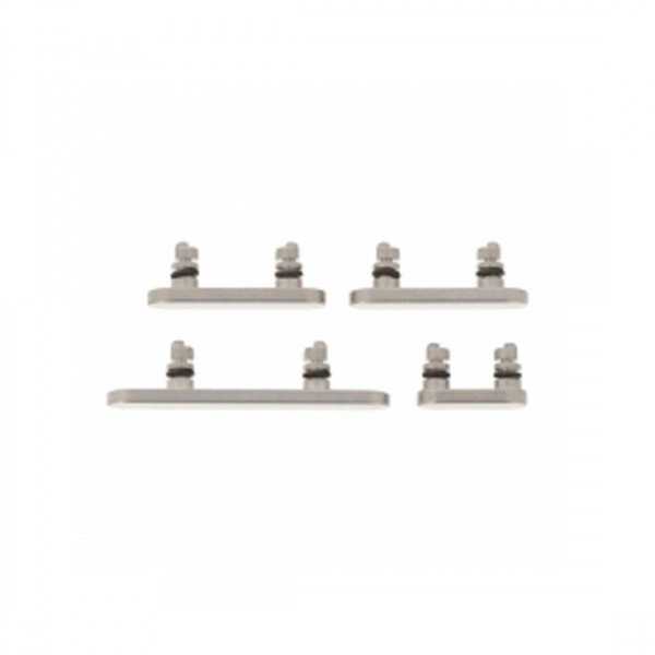 Boutons Touches Latérales pour iPhone 16 Pro/16 Pro Max - Blanc Naturel