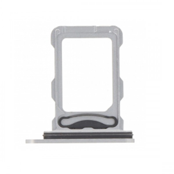 Tiroir Double SIM pour iPhone 16 Pro/16 Pro Max - Blanc Titane