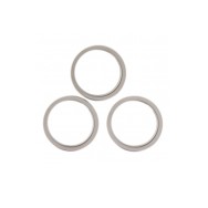 Protection Caméra Arrière pour iPhone 16 Pro/Pro Max - Titane Naturel (3 Pièces)