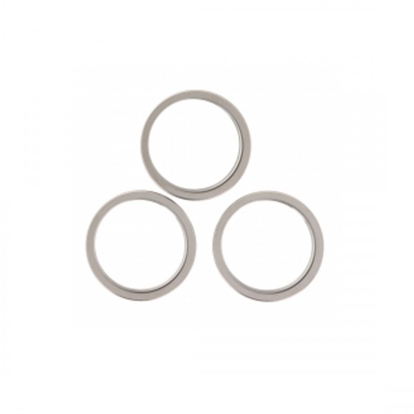 Protection Caméra Arrière pour iPhone 16 Pro/Pro Max - Titane Naturel (3 Pièces)