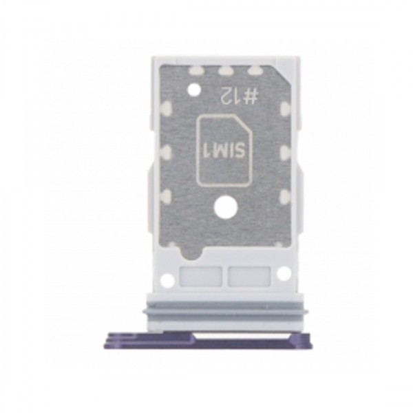 Tiroir carte sim pour Samsung Galaxy S24/S24+double sim Violet