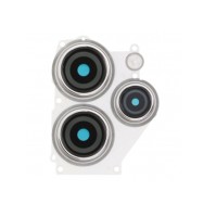 Lentille en verre caméra arrière pour Xiaomi Redmi 12 Argent