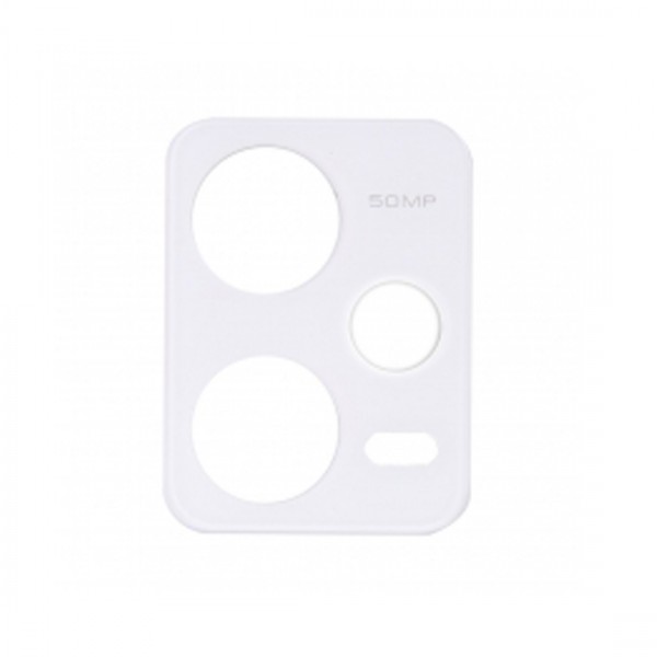 Grand Lentille caméra arrière sans adhesif pour Xiaomi Redmi Note 12 Pro 5G blanc polaire