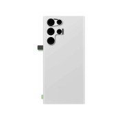 Vitre arrière avec lentille caméra pour Samsung Galaxy S22 Ultra Blanc