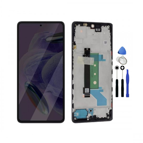 Ecran LCD + Vitre tactile avec châssis pour Xiaomi Redmi note 12 Pro+ 5G + outils