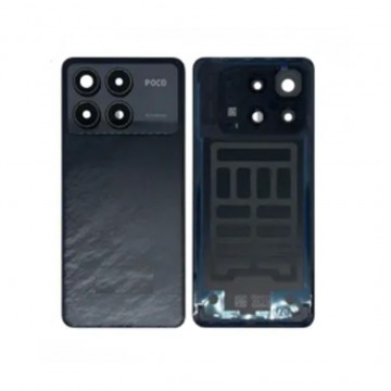 Vitre Arrière avec Lentille Caméra pour Xiaomi Poco F6 Pro - Noir