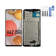 Ecran LCD + Vitre Tactile sur châssis pour Samsung Galaxy A42 (A426F)5G Noir + o