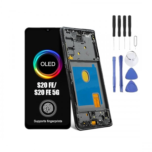 Écran Samsung Galaxy S20 FE LCD + vitre tactile - kit outils complet avec outils