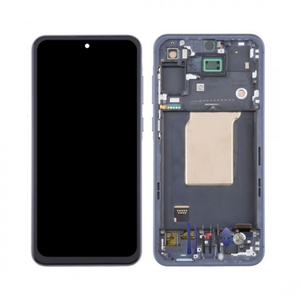 Ecran LCD + Vitre tactile sur châssis pour Samsung galaxy A55 5G (A556B) + Outils