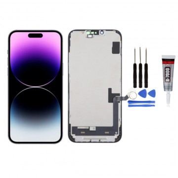 Ecran LCD + Vitre tactile pour iphone 14 plus Noir + Outils