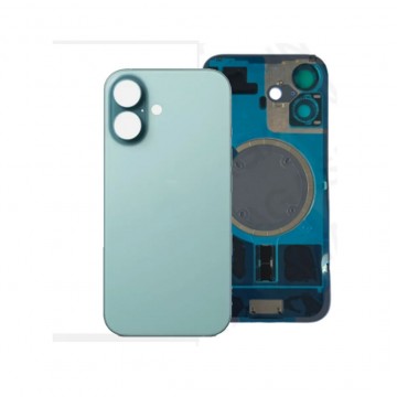Vitre Arrière pour iPhone 16 Teal + Support sans NFC