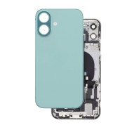 Vitre Arrière pour iPhone 16 Plus Sarcelle avec Support et NFC