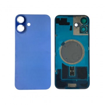 Vitre arrière iPhone 16 Plus Bleu + Support - Envoi gratuit 24h