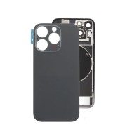 Vitre Arrière pour iPhone 16 Pro Max Noir avec Support et NFC