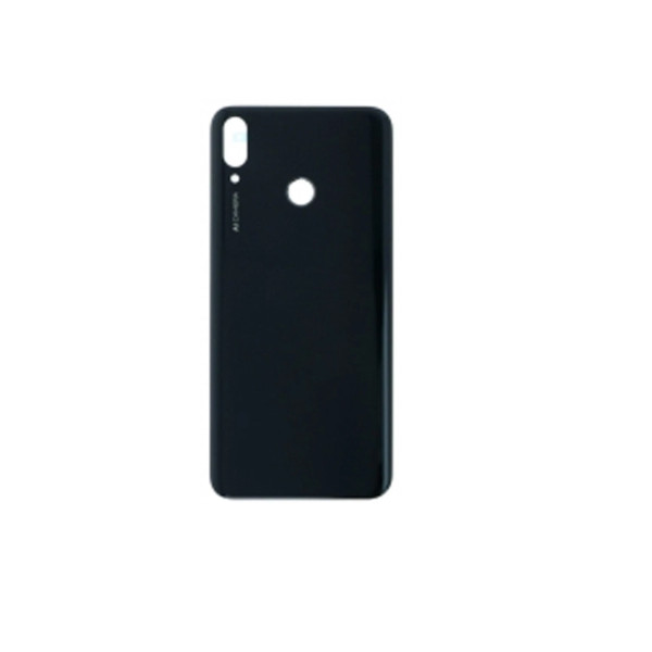 Vitre arrière (cache batterie) avec Adhésif pour Huawei Y9 2019 Noir + Logo