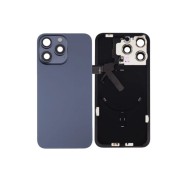 Vitre Arrière pour iPhone 15 Pro Max Bleu Titane + Support sans NFC