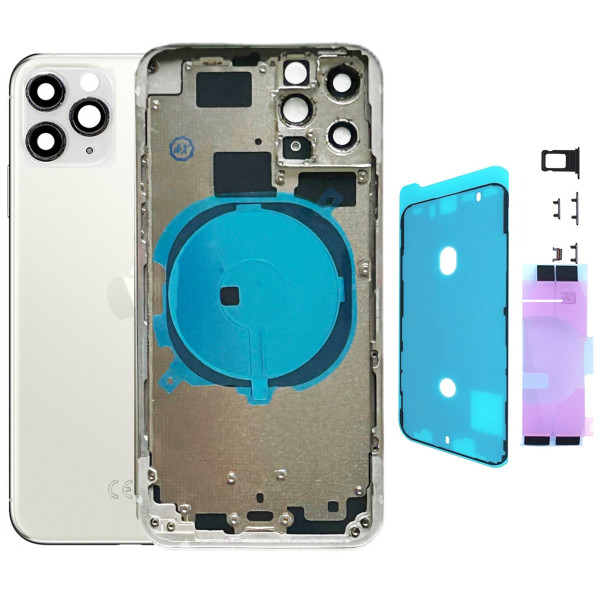 Chassis arrière pour iPhone 11 Pro Blanc Nu