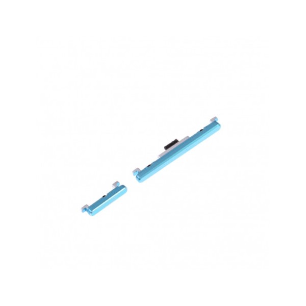 Pack Bouton Power allumage ON/OFF Volume pour Huawei P30 Lite Bleu