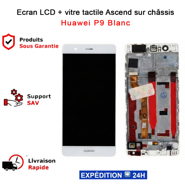 Écran Huawei P9 LCD + vitre tactile - kit outils complet avec outils