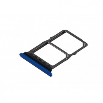 Double Tiroir Sim pour Huawei Mate 20 Bleu