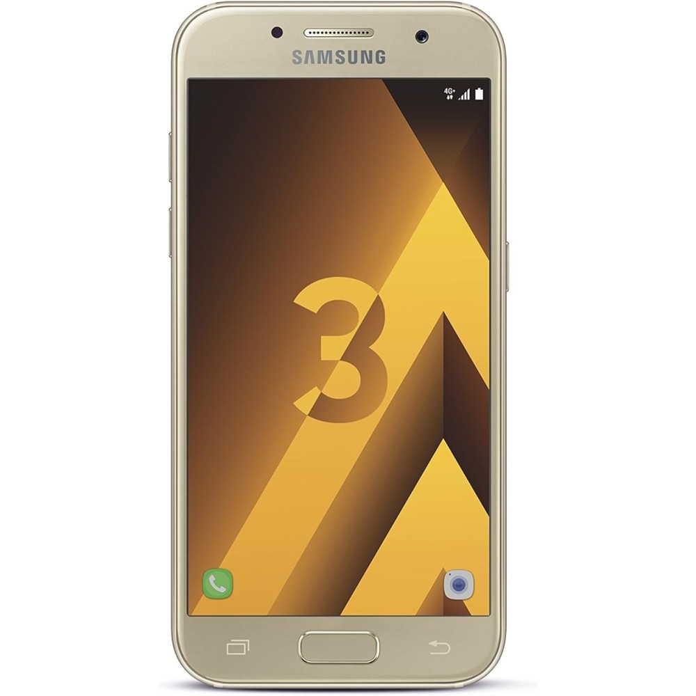 Samsung Galaxy A3 (2017) - 16Go Jaune reconditionné - Testé et garanti