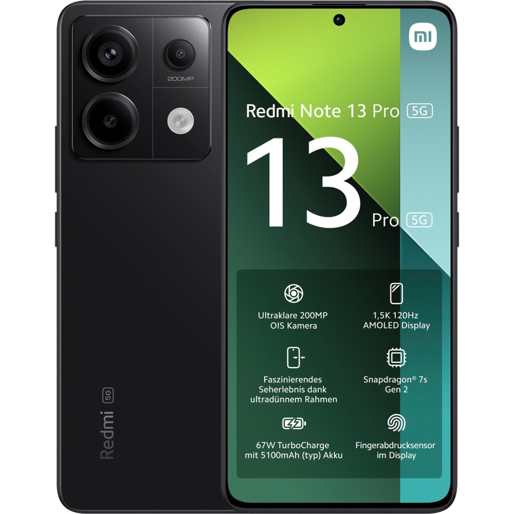 Xiaomi Redmi Note 13 Pro 5G - 256Go Noir reconditionné - Testé et garanti
