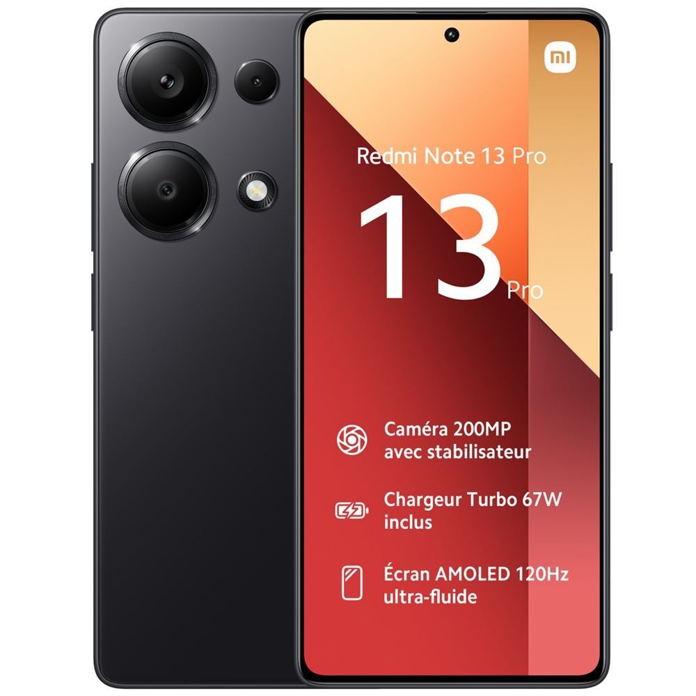 Xiaomi Redmi Note 13 Pro 5G - 512Go - Noir